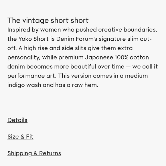 Denim Forum 'the Yoko Short' - Picture 6 of 8